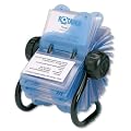 Rotadex Rollkartei f�r Visitenkarten/RMBCBK 105mm x 74mm schwarz Plastic/Steel