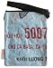 Recycled Rice Bag Passport Pouch Made by Survivors (Light Blue)