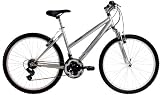 Columbia Women's Silver Ridge SE Mountain Bike, Silver, 17.5-Inch Frame