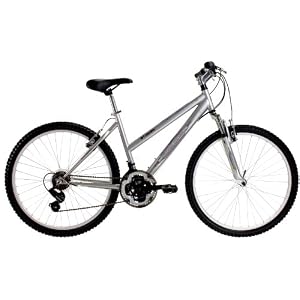 Columbia Women's Silver Ridge SE Mountain Bike, Silver, 17.5-Inch Frame
