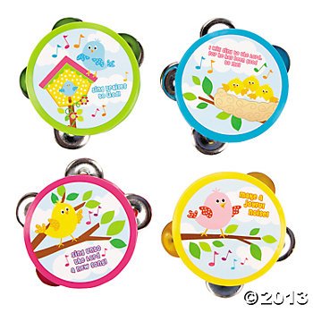 Lot of 12 Make a Joyful Noise Tambourines Bulk Christian Toys