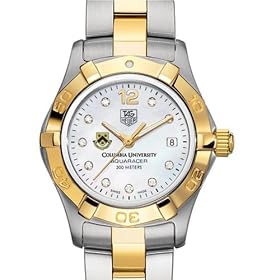 Buy Columbia University TAG Heuer Watch - Ladies Two-Tone Aquaracer with Diamond Dial at M.LaHart by TAG Heuer