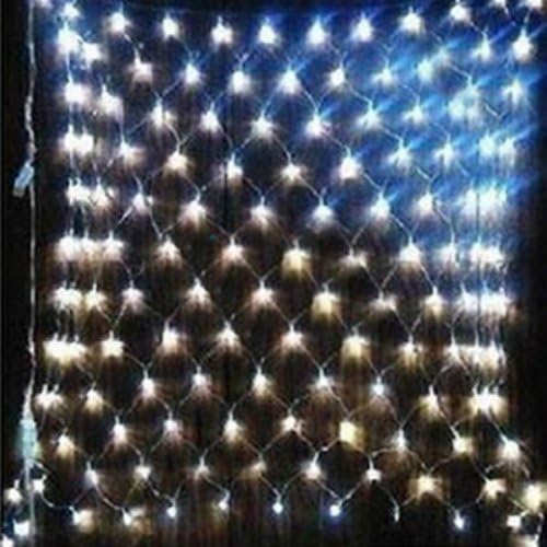 2M x 3M White 200 LED Web Net Fairy Light Christmas Garden