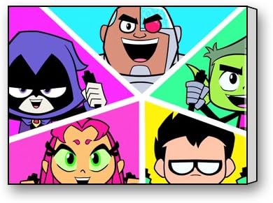 Anime Teen Titans Go Cartoon Custom Canvas Print 16x12 inch