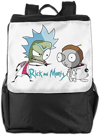 YUVIA Rick And Morty Men's&amp;Women's Sports Hiking Outdoor Students School Gym Workout Travel Journey Business Trip Shoulder Backpacks