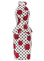 Strapless Backless Peplum Halter Cotton/Polyester Bodycon Dress/Evening Dress/Prom Dress/Wedding Party Dress 