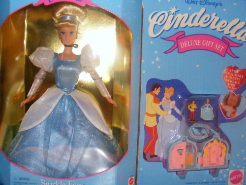 Disney Cinderella Deluxe Gift Set with Polly Pocket Necklace (1995)