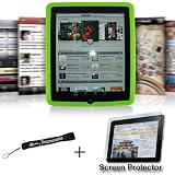 Apple iPad Green Silicon Skin Case + Includes a 4-inch eBigValue