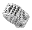 Sterling Silver Roman Numeral Ring with Mesh Band
