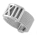 Sterling Silver Roman Numeral Ring with Mesh Band