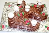 Gourmet Food : Scott's Cakes Christmas Chocolate Mocha Yule Log Large
