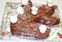 Scott's Cakes Christmas Chocolate Mocha Yule Log Meduim