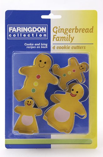 Faringdon Set of 4 Gingerbread Family Cookie Cutters