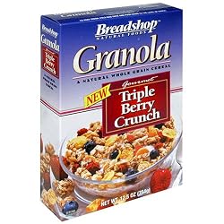 Breadshop's Granola Cereal, Triple Berry Crunch, 12.5-Ounce Boxes (Pack of 6)