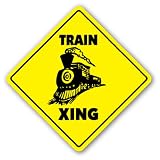 TRAIN CROSSING - Sign - xing railroad collector room