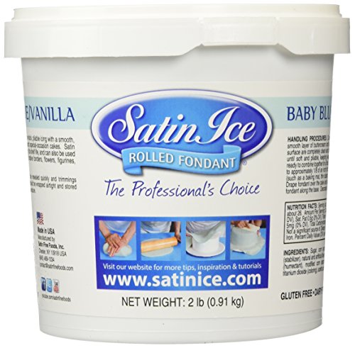 Fondant Vanilla Flavour 2 Lbs - Baby Blue