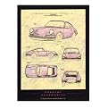 Porsche Automobile Patent Poster