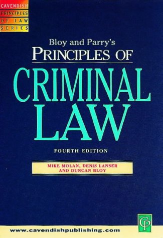 Principles of Criminal Law (Principles of Law)