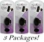 CyonGear Brand Retail Packaged Universal Cell Phone / GPS / MP3 Magnetic Car Dash Mount Holder - Black [3 PACK]
