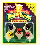 Mighty Morphin Power Rangers - 1993 - Official Power Rings Set - 5 Rings - Saban Ent - Limited Edition - Mint - Collectible