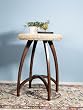 Carmel Dark Mahogany & Natural Seagrass Pub Table By Powell Furniture