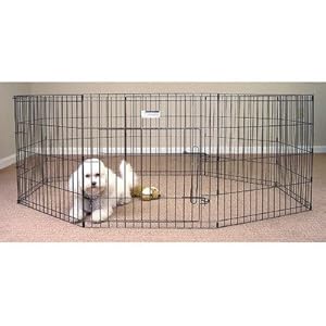Hammered Finish Exercise Pen with Door Height: 42