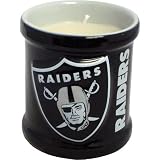 Oakland Raiders Sculpted Votive Candle Holder with Vanilla Scented Candle - B0002AHYHU