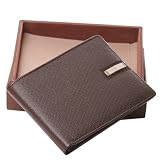 Designer Genuine Leather Gents Mens / Mans Brown Wallet Presented in a Gift Box Kitchen & Housewares