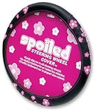 Spoiled w/ Pink Flowers Steering Wheel Cover