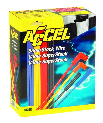ACCEL 4040R 8mm Super Stock Copper Universal Wire Set - Red