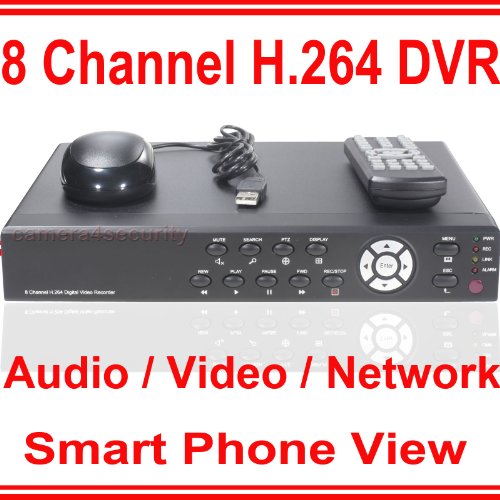 8 Channel CCTV Suveillance Security Standalone DVR w/ Internet Access, Blackberry, Iphone, Andriod 3G Mobile Phone View