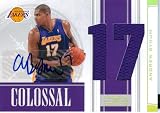 2010 Playoff National Treasures Authentic Andrew Bynum Autograph Dual Game Worn Jersey Card #'d 4 of 10!