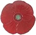 Ambiance Fleur Rustique 8-Inch Figural Salad Plate, Red, Set of 4