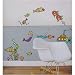 Underwater Fish Mermaid Child Wall Stickers Temporary