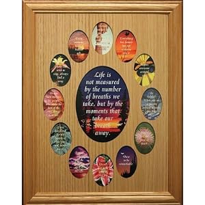 12x16 ~ OVAL K-12 School Days Years Picture Photo Keepsake Frame Baby's First Year Monthly... by 