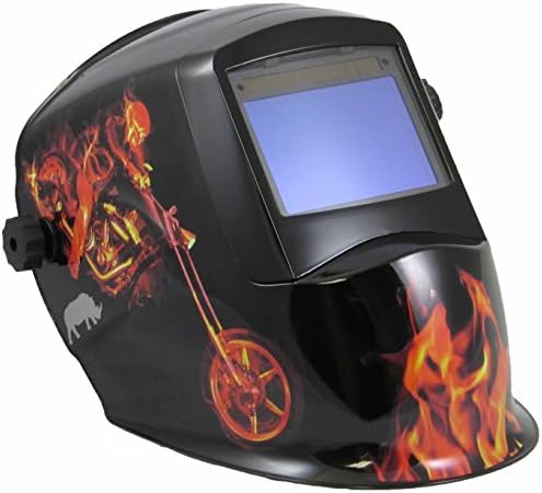 Rhino Large View (4" X 2.6") + Grind - Auto Darkening Welding Helmet - Chopper RH31
