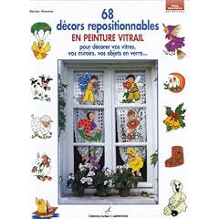 68 d�cors repositionnables en peinture vitrail pour d�corer vos vitres, vos miroirs, vos objets en verre...