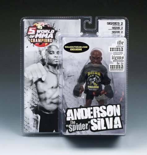 5183O4U6roL ANDERSON SILVA EXCLUSIVE ROUND 5 SERIES 2 MMA ACTION FIGURE UFC