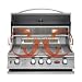 Cal Flame 32 Inch 4 Burner Convection Natural Gas Grill Built In