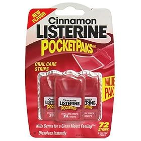 Listerine Pocketpaks, Cinnamon 72 Count