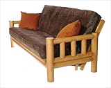 August Lotz Lodge Pole Futon Living Room Set LOD-LRS