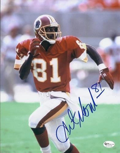 Art Monk Autographed/Hand Signed Washington Redskins 8x10 action Photo
