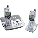 AT&T E2725B 2.4 GHz DSS Cordless Phone with Dual Handsets and Answering System