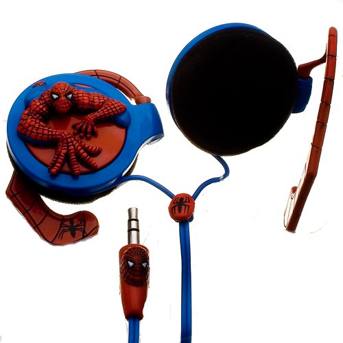  NEMO DIGITAL MVF10108SM Spider-Man 3D Relief Wrap Around Headphones Style