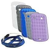 GTMax 5x Argyle Checker Soft Gel Skin Case ( Smoke + Smoke Grey + Clear + P ....