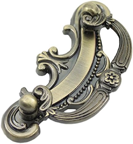 Jiqimao99 European Cabinets Knobs Vintage Door Drawer Bronze Antique Pull Handle 64mm