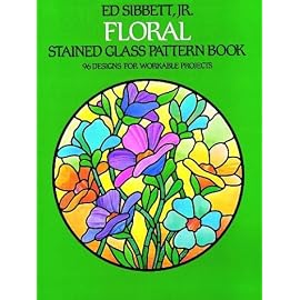 Floral Stained Glass Pattern Book (Picture Archives)