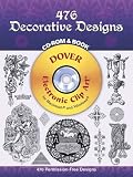 476 Decorative Designs CD-ROM and Book (Electronic Clip Art)