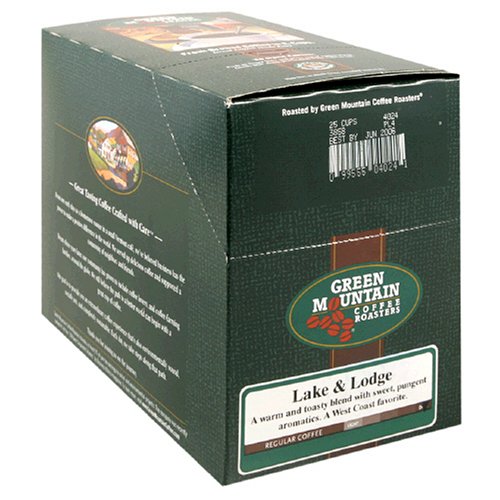 Green Mountain Coffee K-Cups Lake and Lodge, Box of 25 K-cups (Pack of 2)