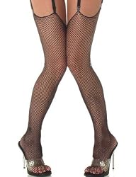 Raw Edge Fishnet Stockings PLUS